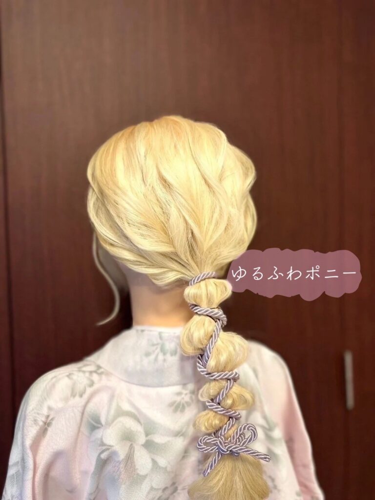 8種類のヘアスタイル、ヘアセット、ゆるふわポニー